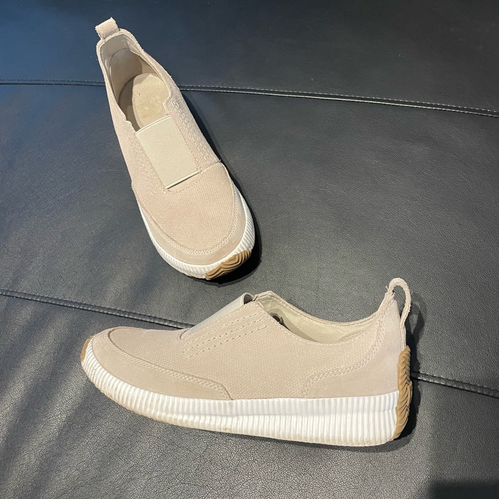 ✈️Sorel Out & About Leather Fashion sneaker daily SlipOn moccasin athletic